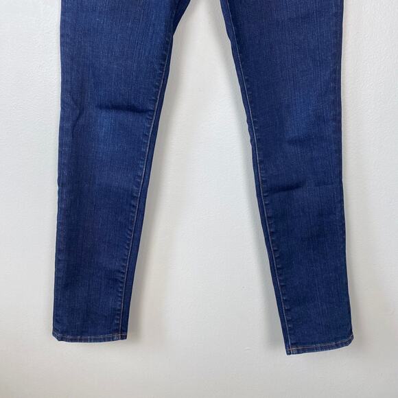 J Brand Mid Rise Skinny Jeans Daphne‎ Indigo Dark Wash Denim Cotton Size 28 - Picture 4 of 11